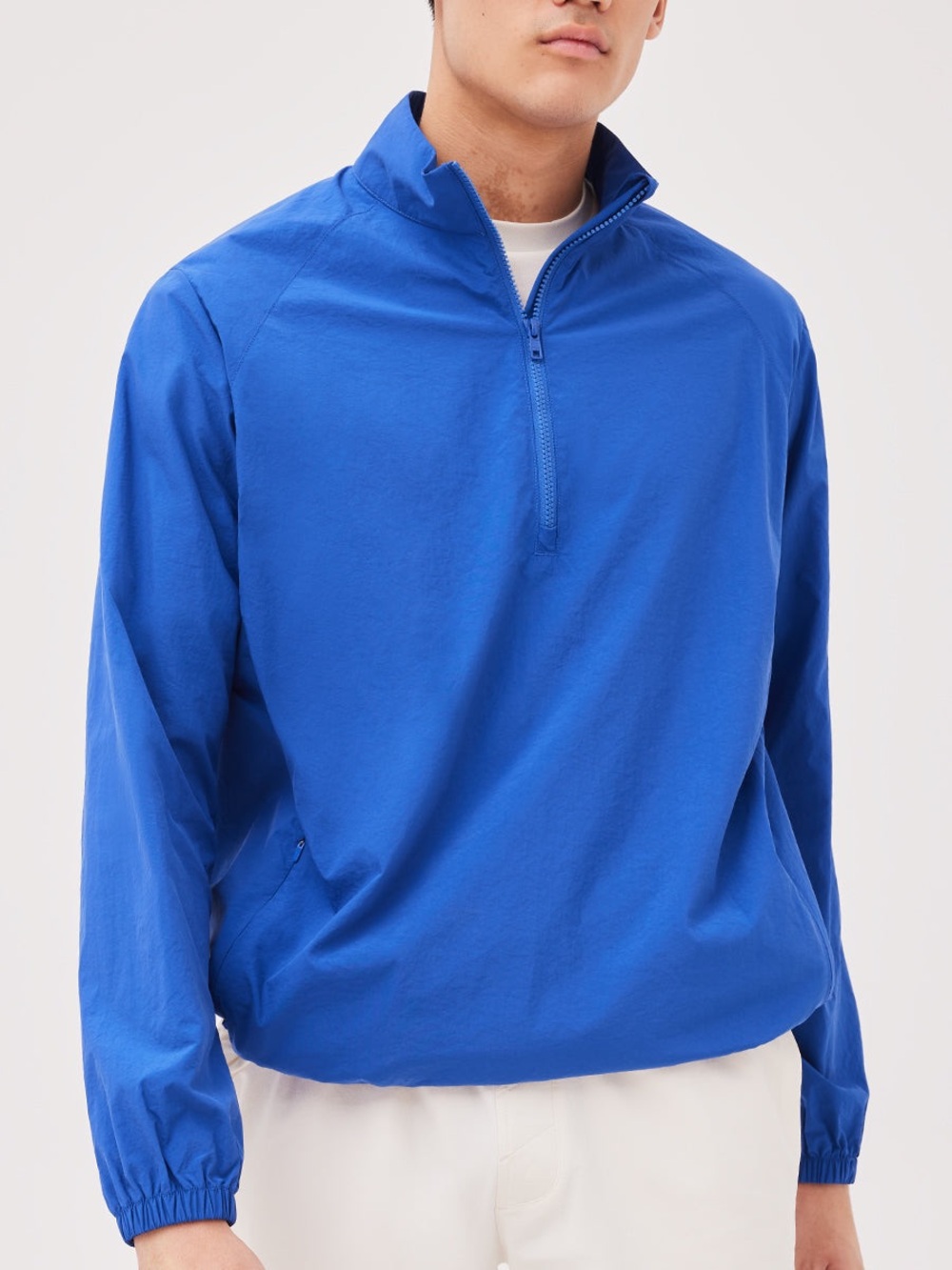 Outdoor Voices Blue Nylon Half Zip Men's Jacket Medium